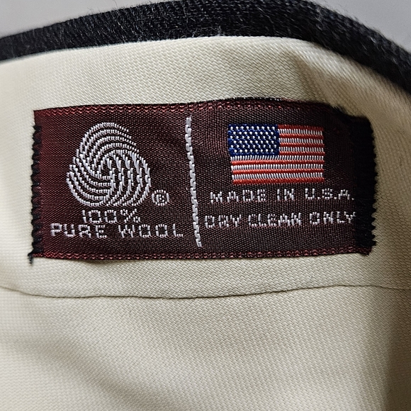 John Alexander charcoal grey 100% wool dress pants ~ mens 34x30 - Picture 9 of 11